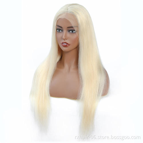 613 Blonde Transparent Lace Wigs Raw Virgin Cuticle Aligned 613 HD Lace Front Wig With Baby Hair For Black Women